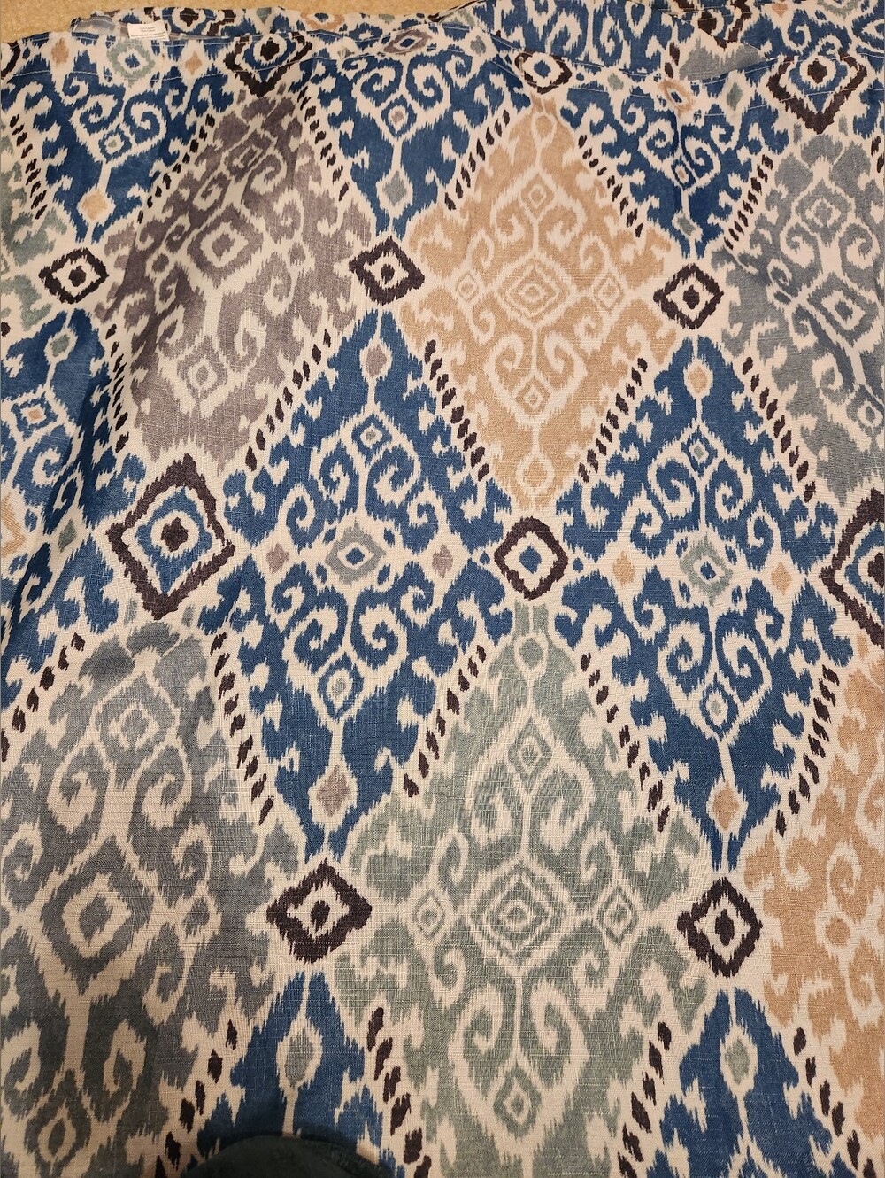 Mainstays Geometric Print Shower Curtain Standard Size